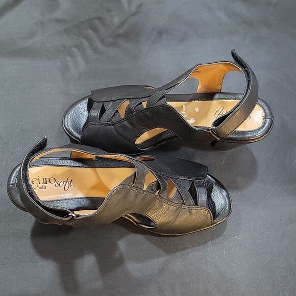 EUROSOFT VACARA LEATHER CRISS CROSS  WITH A CAGED LOOK STRAP R3 - Picture 9 of 14